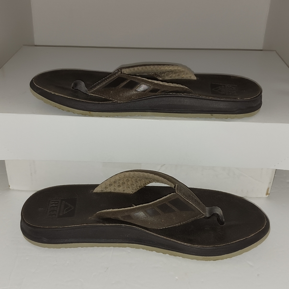 Reef Brown Leather Thong Sandals - US 8  NWT